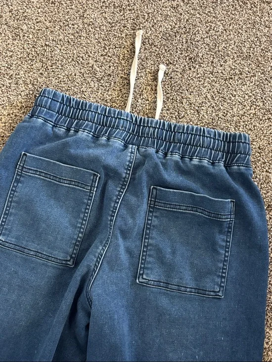 Happily Grey High-Rise Wide-Leg Drawstring Jeans -Oversized Women’s Size Medium - Picture 5 of 6